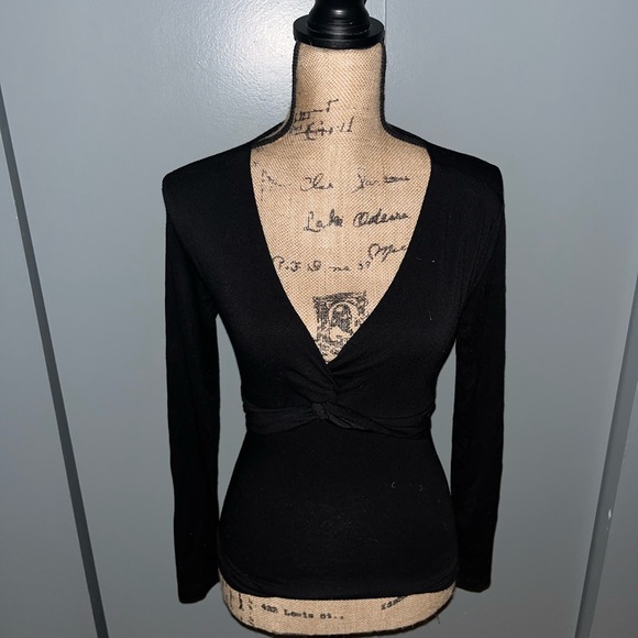 V-Neck Wrap Blouse - Picture 2 of 4